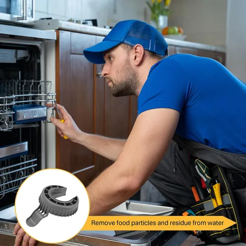 Miniatura 7 de Showingo Filtro de drenaje para lavavajillas 5304506518 154252701 compatible con lavavajillas Frigidaire, trampa de tierra para lavavajillas que