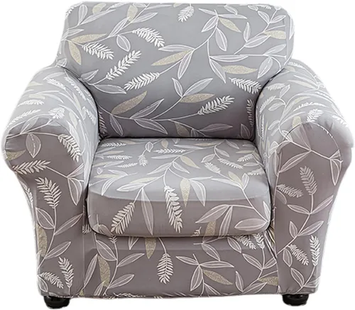 Miniatura 13 de Eco-Ancheng Fundas para silla, funda de sofá con funda de cojín de asiento separada con parte inferior elástica, 1 funda de asiento con brazos