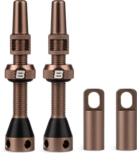 Miniatura 16 de BWSHLF Vástago de Válvula Sin Cámara Presta 40/44/55/60/65/70/80/100 mm, Kit de Vástago Presta de Aleación Super Ligera con Herramienta