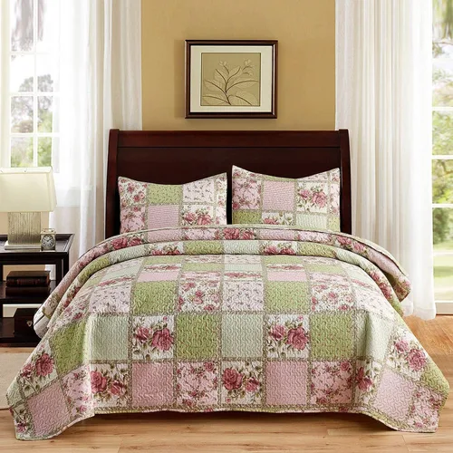 Miniatura 6 de MERRY HOME Juego de edredón tamaño King, juego de edredón estampado de 3 piezas, ropa de cama de microfibra suave para todas las estaciones