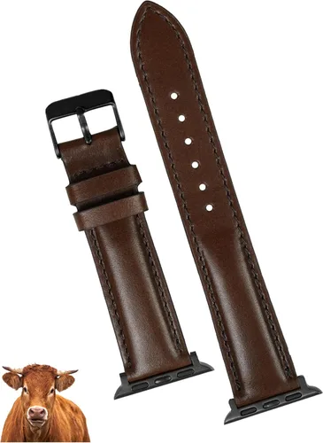 Miniatura 14 de AIIigator - Correa de reloj hecha a mano de cuero compatible con Apple Watch Ultra de 1.929 in 1.772 in 1.732 in 1.654 in 1.614 in 1.575 in 1.496 in