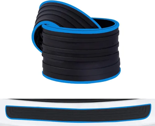 Miniatura 7 de Protector de parachoques trasero universal de 35.4 pulgadas, de goma negra, resistente a los arañazos, para puerta del maletero, accesorio para Negro