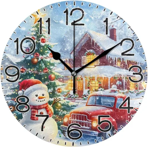 Miniatura 9 de ALAZA Reloj de pared violeta para bicicleta, color lavanda, flores moradas, con mariposas, funciona con pilas, sin tictac, cuarzo silencioso