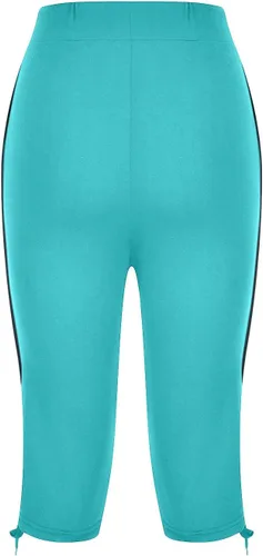 Miniatura 196 de Pantalones capri para mujer, estilo casual, de verano, elásticos, de cintura alta, pantalones de yoga, ajuste atlético, pantalones deportivos
