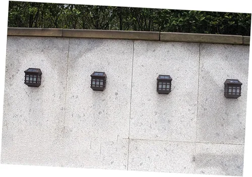 Miniatura 6 de Ipetboom Luces solares de pared estilo panel de ventana, sensor de luz de plástico ABS, iluminación de seguridad al aire libre para patio, camino