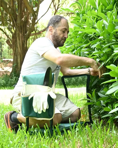 Miniatura 2 de Banco de Jardín KVR para Arrodillarse y Sentarse, Arrodillador y Asiento Plegable de Jardín Resistente, Ideas de Regalos de Jardinería para Mujeres