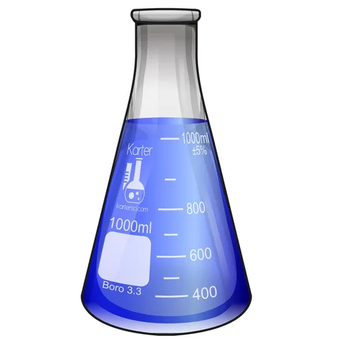 Miniatura 3 de Karter Scientific - Matraz Erlenmeyer de boca estrecha de 1000 ml, vidrio borosilicato 3.3, 213G22 (Individual) 3.3 vidrio de borosilicato, boca