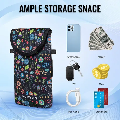 Miniatura 4 de Funda Bolsa Estuche de Neopreno para Teléfono para Hombres y Mujeres con Correa Cruzada/Cordón para el Cuello para Samsung S25+, S24 Fundas