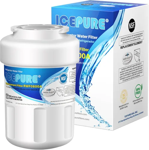 ICEPURE Filtro de agua para refrigerador RWF0600A para GE MWF, MWFINT, MWFP, MWFA, GWF, HDX FMG-1, GSE25GSHECSS, WFC1201, RWF1060, 197D6321P006,