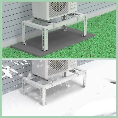 Miniatura 7 de Mini soporte de tierra dividido para aire acondicionado de 9,000 a 24,000 BTU, sistema de bomba de calor, soporte mini dividido ajustable resistente