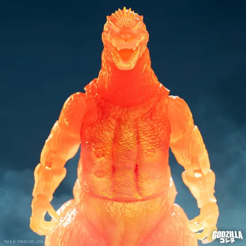 Miniatura 5 de Super7 ¡ULTIMATES! Toho Blazing Godzilla (1200º naranja transparente) - Figura de acción de Toho Godzilla de 8 pulgadas, coleccionables de películas