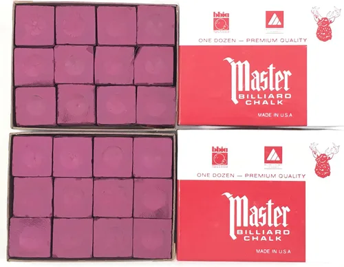 Miniatura 2 de Fabricado en los Estados Unidos - 2 cajas de Master Chalk - 24 piezas para tacos de piscina y puntas de billar