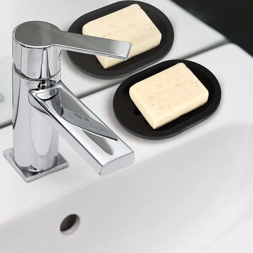 Miniatura 7 de Topsky Jabonera para ducha, 2 jaboneras, ahorradores de jabón para barra de jabón, soporte de barra de jabón para ducha con bandeja de goteo