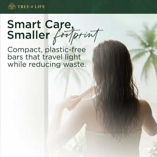 Miniatura 5 de Tree of Life Barra de champú de agua de arroz, cuidado del cabello con proteína de arroz sin sulfato que fortalece, repara y proporciona control
