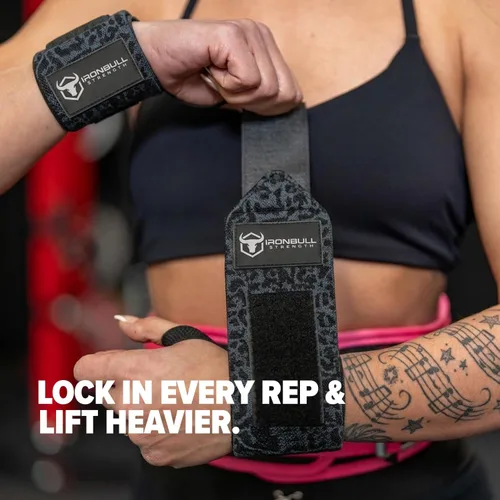 Miniatura 2 de Muñequeras para levantamiento de pesas (aprobadas por USPA e IPL) - Correas de muñeca de calidad premium de 18 pulgadas para levantamiento de pesas