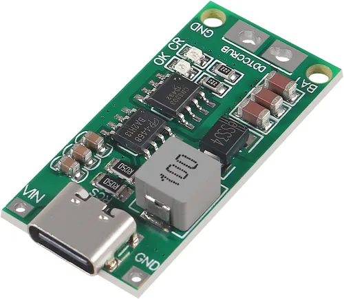 Miniatura 5 de 3 piezas Tipo C BMS 2S 3S 4S 1A 2A 4A 18650 Placa Cargadora de Batería de Litio USB C Módulo Elevador Step-up para Banco de Energía de Polímero 3S 4A
