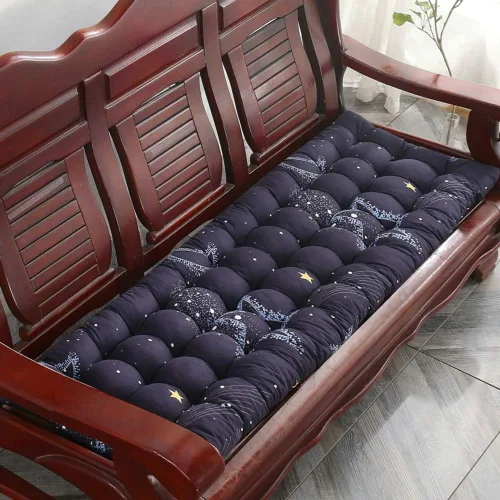 Miniatura 10 de Cojín para tumbona gruesa para silla de patio, cojín de asiento portátil, colchón, reclinable, almohadilla para sofá, banco, tatami (solo cojín) A