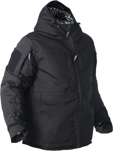 Chaqueta de esquí de nieve para hombre, chaqueta cálida táctica de camuflaje, impermeable, con capucha, resistente al viento, parka de invierno con
