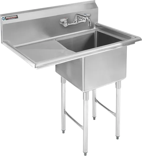 Miniatura 16 de DuraSteel Fregadero de Acero Inoxidable para Servicios Generales - Certificado NSF Tazón Individual de 18" x 18" x 12" - No Incluye Grifo Sin Plomo