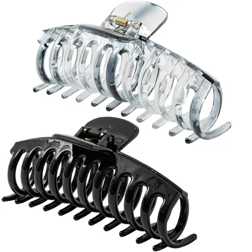 Miniatura 16 de Pinzas para el cabello extra grandes de 5.5 pulgadas para cabello largo y grueso, pinzas para el cabello de mujer, 2 unidades, accesorios