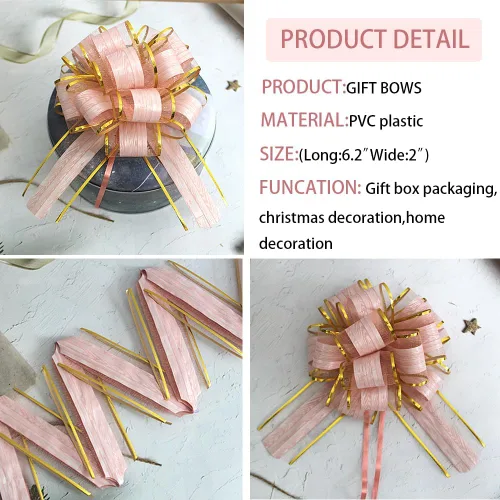 Miniatura 2 de 6 lazos para envolver lazos para cestas de boda, lazos para envolver regalos, lazos de regalo de 6 pulgadas de diámetro, cestas de regalo, fiesta