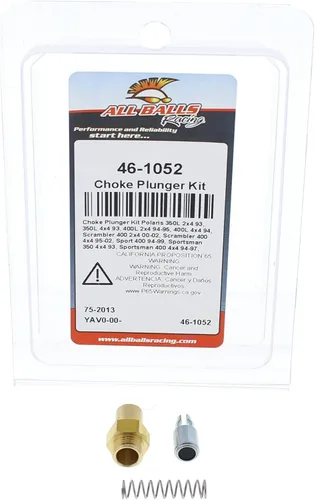 Miniatura 3 de All Balls Kit de émbolo de estrangulador (46-1052) de repuesto para Polaris 350L 2x4 1993, 350L 4x4 1993, 400L 2x4 1994 1995, 400L 4x4 1994