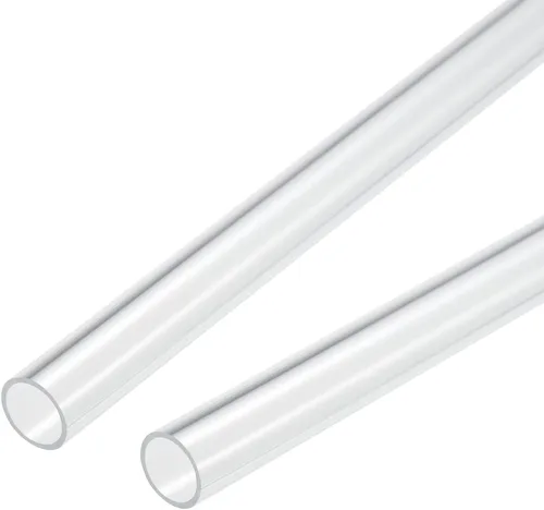 Miniatura 18 de MECCANIXITY Tubo acrílico transparente rígido redondo tubo 0.472 in (1/2") ID 15mm (0.6") OD 10" para lámparas y linternas, sistema de refrigeración