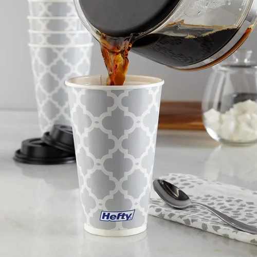 Miniatura 5 de Hefty - Vasos calientes desechables con tapas, 16 onzas, 20