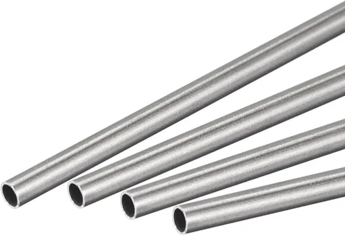 uxcell Tubo redondo de acero inoxidable 304 0.079 in OD 0.008 in espesor de pared 11.811 in longitud 4 piezas
