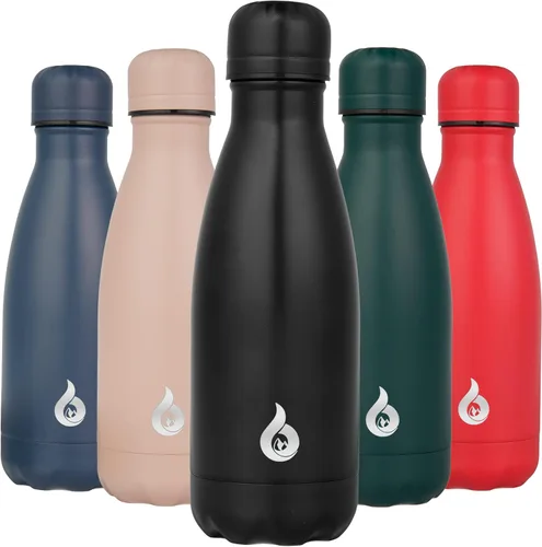 Miniatura 89 de BJPKPK Botella de Agua Aislada 17oz Botellas de Agua de Acero Inoxidable Apta para Lavavajillas Metal Térmica Mantiene Frío y Caliente, Gris Niebla