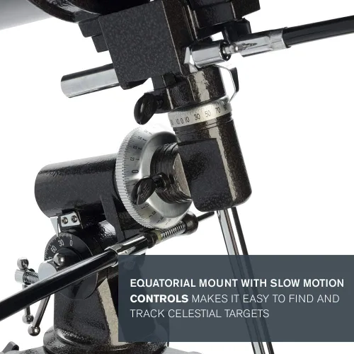 Miniatura 3 de Celestron - PowerSeeker 127EQ Telescopio - Telescopio ecuatorial alemán manual para principiantes - Compacto y portátil - Paquete de software