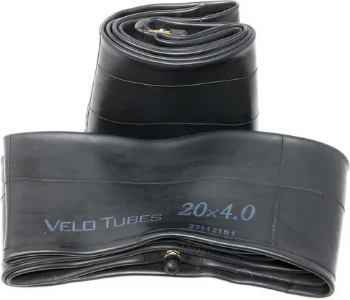 VeloTubes Tubo interior para bicicleta gruesa de alta calidad, 20 x 4.0 roscado, válvula Schrader de 1.299 in, paquete de 2 o 4 a granel