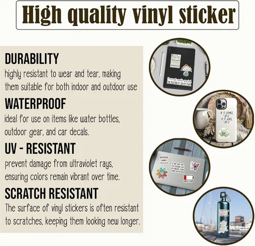 Miniatura 5 de Calcomanías de vinilo con texto en inglés "I Am Strong Kind Worthy Enough Loved Flower", citas inspiradoras, versículo bíblico, calcomanías