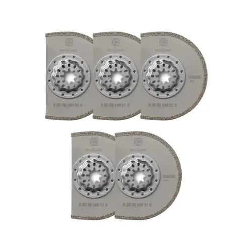 Miniatura 7 de Fein Starlock Plus 63502170210 - Hoja de sierra segmentada de carburo, extracción precisa de lechada de azulejos, corte de yeso y trabajo