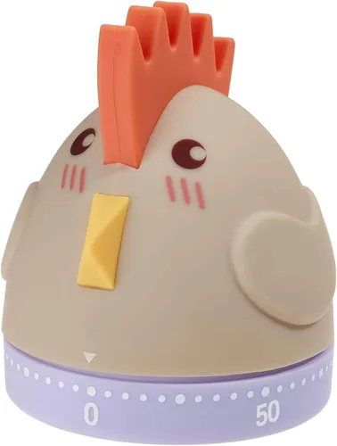 Miniatura 11 de Temporizador de cocina mecánico, lindo de cuerda de 60 minutos, temporizador manual de cuenta regresiva para niños, aula, hogar, estudio y cocina