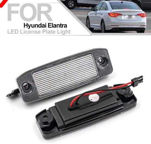Miniatura 4 de nsautolighting Elan'tra - Luz LED de matrícula para Hyundai Kona N Elan'tra Tucson Sonata Kia Sport'age Sorento 6500K xenón blanco sin errores