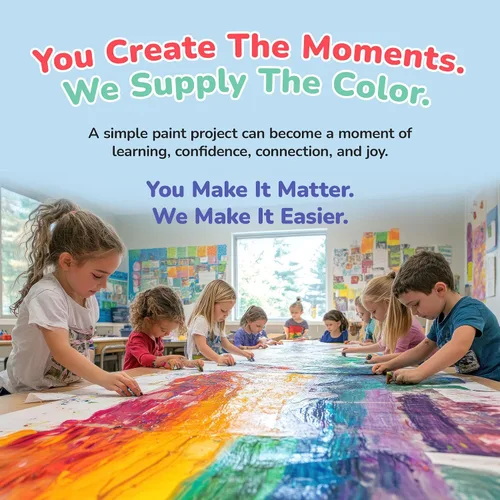 Miniatura 7 de S&S Worldwide Pintura líquida a granel de témpera líquida, juego de 12 en 11 colores brillantes, botellas de 32 onzas fáciles de verter, ideal