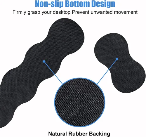 Miniatura 5 de Juego de reposamuñecas ergonómico para teclado y alfombrilla para mouse con posavasos [4 piezas], base de goma antideslizante para el hogar, Citar