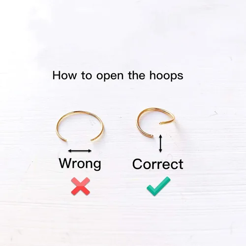 Miniatura 7 de Juego de aretes de aro pequeños para mujer, 0.236 in, 0.276 in, 0.315 in