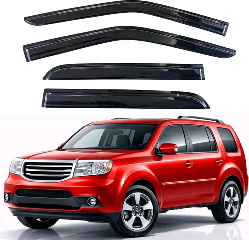 Miniatura 16 de KPY Moldura deflectora de viento para ventana con protección para lluvia, Chevy Tahoe/GMC Yukon 1995-2000, Suburban C/K1500/2500/3500 1992-2000