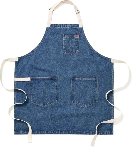 Miniatura 19 de hedley & bennett Essential Apron - Professional Chef Apron with Pockets & Adjustable Bib Strap for Cooking & Grilling