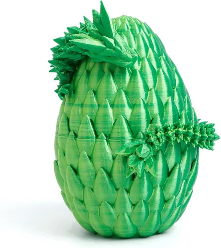 Miniatura 19 de Huevo de dragón 3D – Huevo de Pascua con dragón flexible en el interior, gran regalo impreso en 3D, decoración de figuras, juguete de escritorio