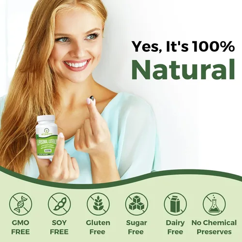 Miniatura 4 de Ulmubra Luteolina liposomal 500MG, máxima absorción, potente flavonoide, 120 cápsulas blandas, suplemento de luteolina, sin OMG, sin gluten