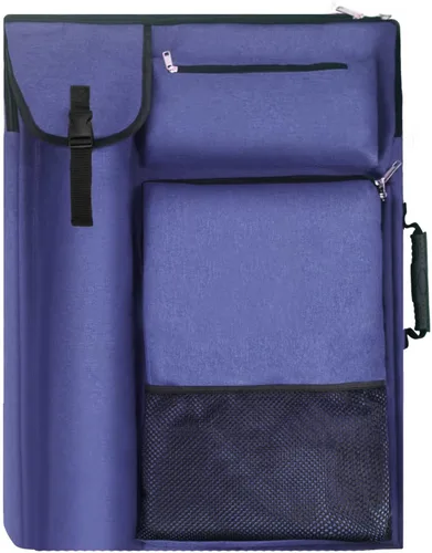 Miniatura 11 de TreochtFUN Bolsas de arte para suministros Portafolio Estuche 19 X 25.5 para almacenamiento A2 Tablero de lona A3 Cuaderno de bocetos - Llevar obras