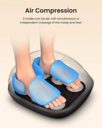 Miniatura 11 de RENPHO Masajeador de pies con calor [2026 actualizado], 3 niveles de compresión de amasamiento profundo, masajeador shiatsu HSA elegible para FSA