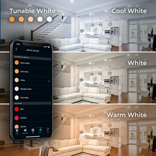 Miniatura 6 de GLOBE Electric 50589 Bombilla LED inteligente A19 que cambia de color, WiFi de 2.4 GHz, equivalente a 60 W, 800 lúmenes, funciona solo con Alexa, 1
