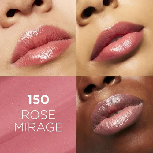 Miniatura 2 de L'Oreal Paris Glow Paradise - Bálsamo hidratante para pintalabios con extracto de granada, Rose Mirage, 0.1 Oz 150 Rosa Mirage