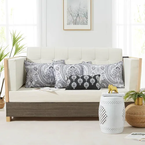 Miniatura 6 de Southshore Fine Living, Inc. Juegos de Edredón para Cama Nido Individual, Juego de Ropa de Cama Boho de 6 Piezas con Funda para Cama Nido, 3 Fundas