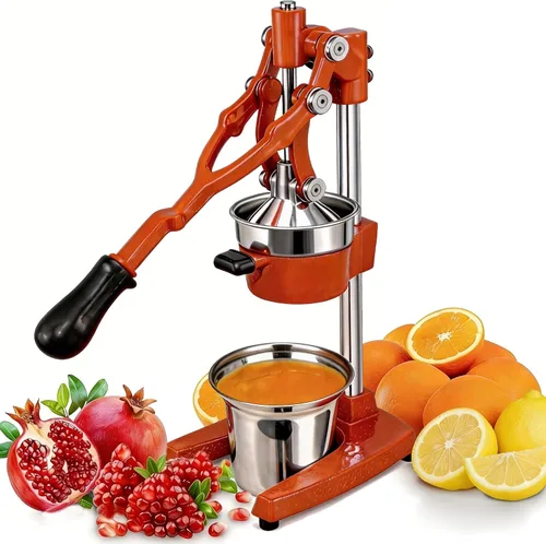 Miniatura 9 de Prensa Manual de Mano de Hierro Fundido Comercial de Servicio Pesado Naranja Cítricos Limón Lima Toronja Granada Exprimidor de Jugo de Fruta