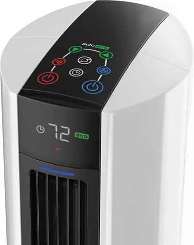 Miniatura 9 de Lasko Ventilador de torre oscilante para todas las estaciones y calentador de espacio en uno para el hogar con termostato ajustable, protección